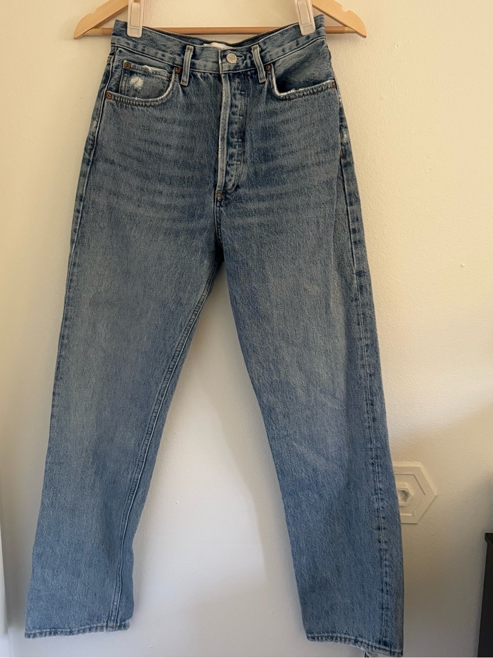 Agolde 90s Pinch Light Blue Straight-Leg Jeans